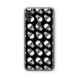 Musketon Skulls: Samsung Galaxy A11 Transparant Hoesje