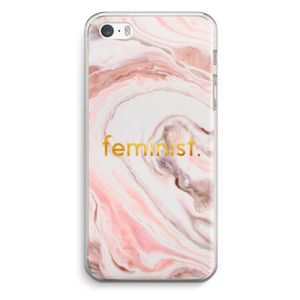 Feminist: iPhone 5 / 5S / SE Transparant Hoesje