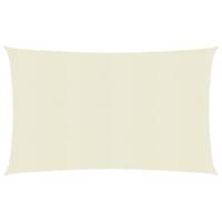 VidaXL Zonnezeil 160 g/m² 5x7 m hdpe crèmekleurig
