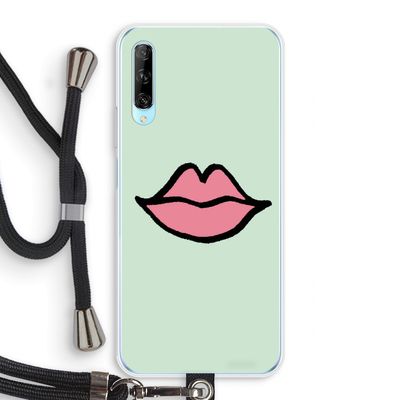 Kusje: Huawei P Smart Pro Transparant Hoesje met koord