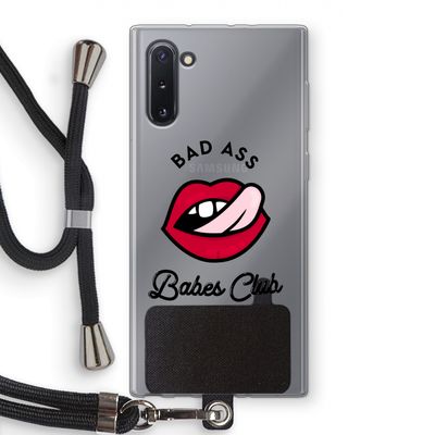 Badass Babes Club: Samsung Galaxy Note 10 Transparant Hoesje met koord