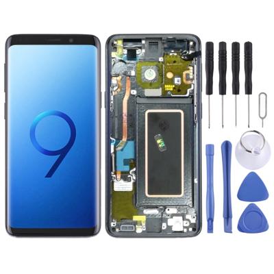 LCD-scherm en digitizer volledige montage met frame voor Galaxy S9/G960F/G960F/DS/G960U/G960W/G9600 (grijs)