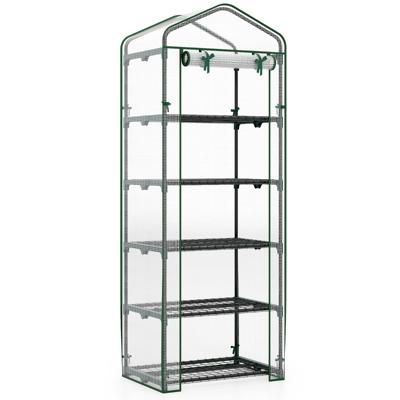 Mini-kas voor Binnen en Buiten Draagbaar Huis voor Het Kweken van Planten met 5 Planken
