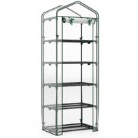 Mini-kas voor Binnen en Buiten Draagbaar Huis voor Het Kweken van Planten met 5 Planken