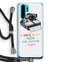 Smile: Huawei P30 Pro Transparant Hoesje met koord