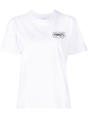 sacai t-shirt à imprimé graphique - Blanc