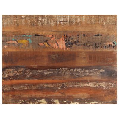 Tafelblad rechthoekig 15-16 mm 70x90 cm massief gerecycled hout