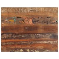 Tafelblad rechthoekig 15-16 mm 70x90 cm massief gerecycled hout