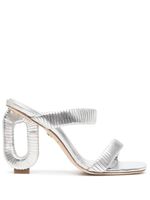 Dee Ocleppo sandales Jamaica 90 mm en cuir - Argent