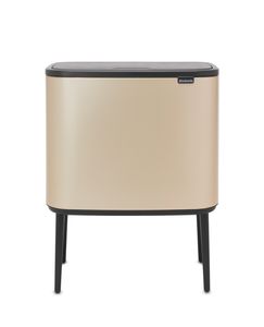 Brabantia Bo touch bin 11+23 liter metallic gold