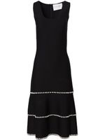 Carolina Herrera scoop-neck midi dress - Noir