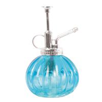 Esschert Design plantenspuit/vernevelaar - glas - turquoise/zilver - 15.5 cm - Plantenspuiten