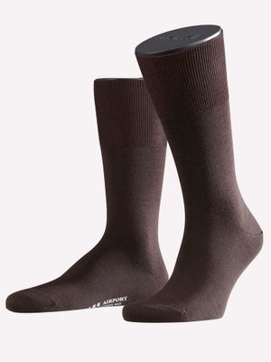 FALKE - Sokken - Airport - Bruin - 5930, Maat:43-44