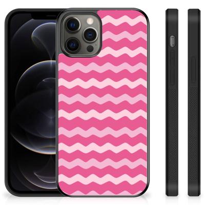 iPhone 12 Pro Max Bumper Case Waves Pink