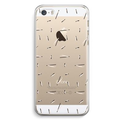 Hipster stripes: iPhone 5 / 5S / SE Transparant Hoesje