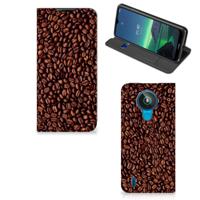 Nokia 1.4 | Flip Style Cover | Koffiebonen