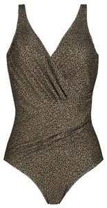 HEMA Damesbadpak Corrigerend - Animal Beige (beige)