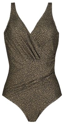 HEMA Damesbadpak Corrigerend - Animal Beige (beige)