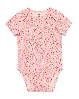 HEMA Baby meegroeiromper bloemen multicolor (multicolor)