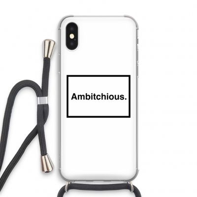 Ambitchious: iPhone XS Transparant Hoesje met koord