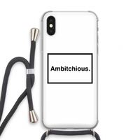 Ambitchious: iPhone XS Transparant Hoesje met koord