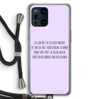 Regenboog: Oppo Find X3 Pro Transparant Hoesje met koord