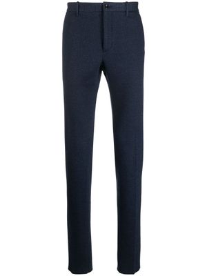 Incotex pantalon droit à carreaux - Bleu