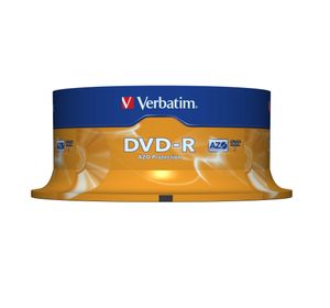 Verbatim DVD recordable DVD-R, spindel van 25 stuks