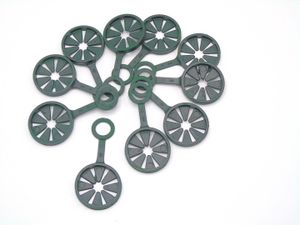 Kunststof Ring - Voor Wigwamconstructie van 3 plantstokken - dia. 11mm - 10 stuks - Nature