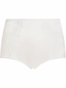 Dolce & Gabbana culotte taille-haute à empiècements en dentelle - Blanc