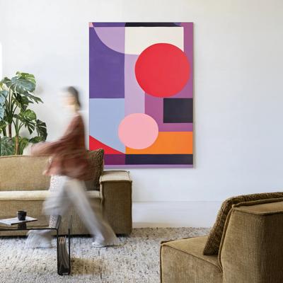 Urban Cotton Wandkleed 'Attraction' 145 x 190cm in Frame - black