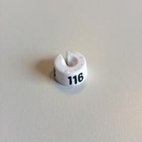 MB wit/zwart 116 voor op kledinghanger