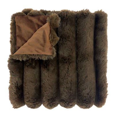 Plaid Liebe Taupe 150x200