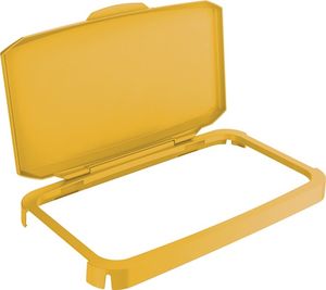 Durable Scharnierdeksel | polypropyleen geel B510xD285 mm | geschikt voor afvalbak 60 l | geschikt voor levensmiddelen | 1 stuk - 1800500030