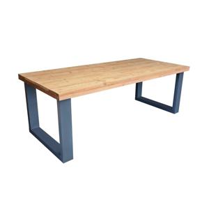 Wood4you - Eettafel New England Roasted wood - Antraciet - 220/90 cm - 220/90 cm - Eettafels