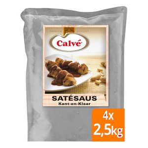 Calvé - Satésaus (Kant en klaar) - 4x 2,5kg