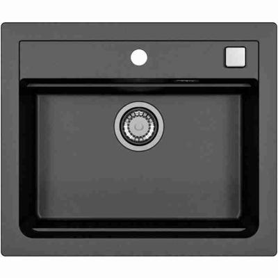 Inbouwspoelbak - Graniet - Zwart - 1 bak - 59 x 50 cm - ATROX - STRADOUR