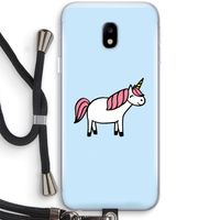 Eenhoorn: Samsung Galaxy J3 (2017) Transparant Hoesje met koord