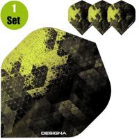 Designa Rock Dartflights - Geel