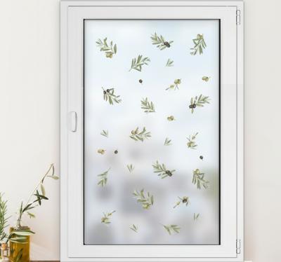 Raamsticker olijftakjes set