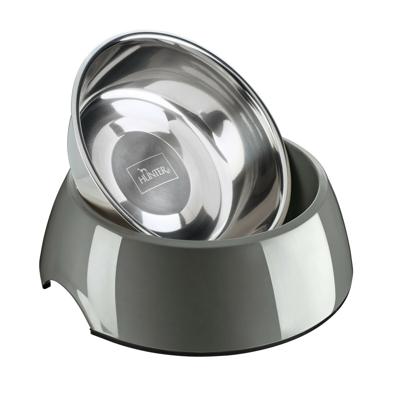 Voerbak voor honden Hunter Grijs 160 ml