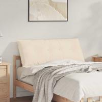 VidaXL Rugkussen beige 120 x 50 cm microvezel stof