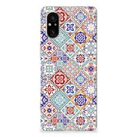 Sony Xperia 5 V TPU Siliconen Hoesje Tiles Color - thumbnail