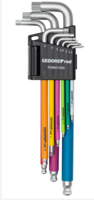 Gedore R36401009 | Haakse stiftsleutelset | IN | 1,5-10 mm multicolor | 9-dlg 3301332