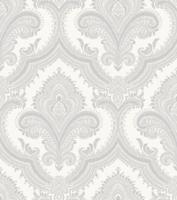 Dutch Wallcoverings Casbah/Bs1 Damask White/Silver - Wit/Zilver