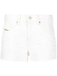 Diesel short en jean De-Yuba à taille haute - Blanc