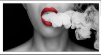 Plexiglas Smoking Lips 120x240 cm - thumbnail