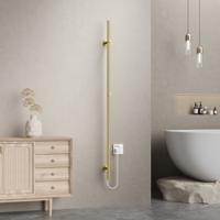 Elektrische staafhanddoekradiator Belrad Rod | 150x2.5 cm | 60 watt | Geborsteld goud