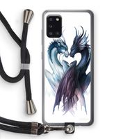 Yin Yang Dragons: Samsung Galaxy A31 Transparant Hoesje met koord