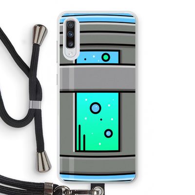Chug Bottle: Samsung Galaxy A70 Transparant Hoesje met koord